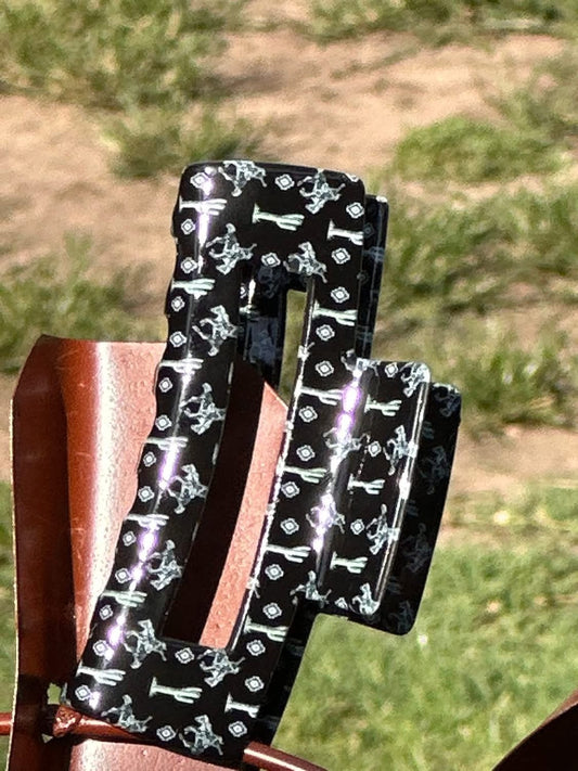 Large Pattern Claw Clips