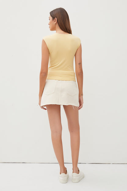 Cap Sleeve Top - Squash