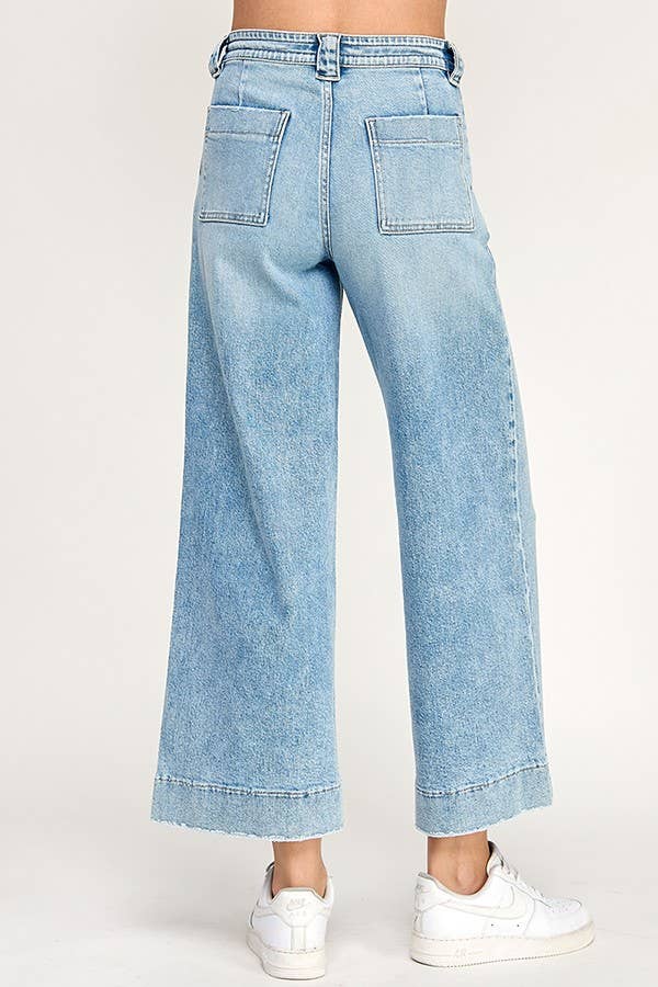 SOFT TOUCH HIGH RISE COMFORT TROUSER WIDE LEG JEAN