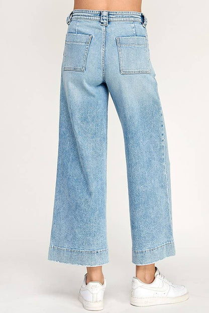 SOFT TOUCH HIGH RISE COMFORT TROUSER WIDE LEG JEAN