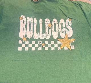 Bulldogs Checkered Tee