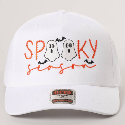 SPOOKY TWO Ghost Embroidered Trucker Hat