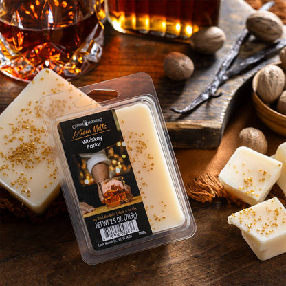 2.5 oz Artisan Wax Melt Whiskey Parlor