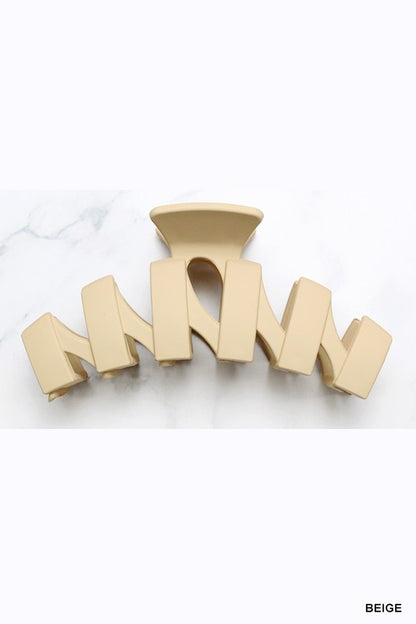 Zig Zag Hair Claw Clips, 4.5 Inch