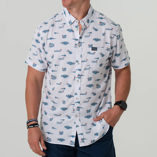 Burlebo Lake Weekend Performance Button Up