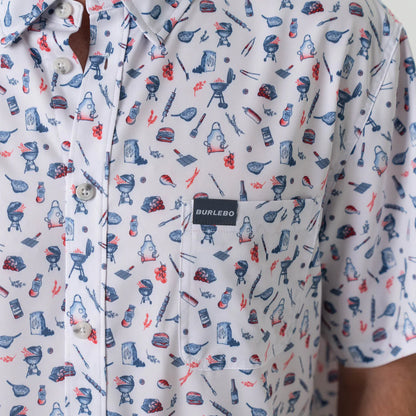 Burbelo Grill Master Performance Button Up