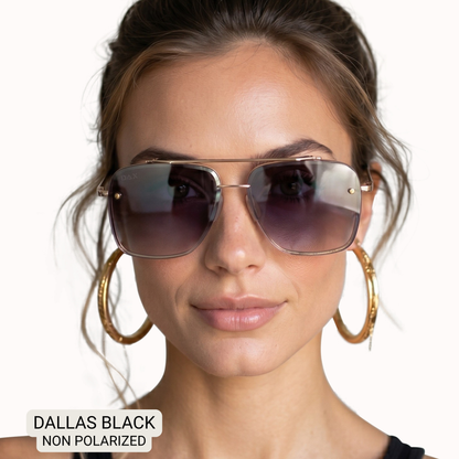 DAX Dallas - Women's Modern Aviator Sunglasses
