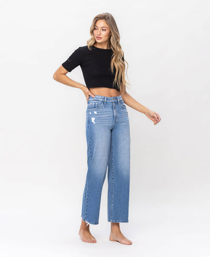 SUPER HIGH RISE WIDE JEANS