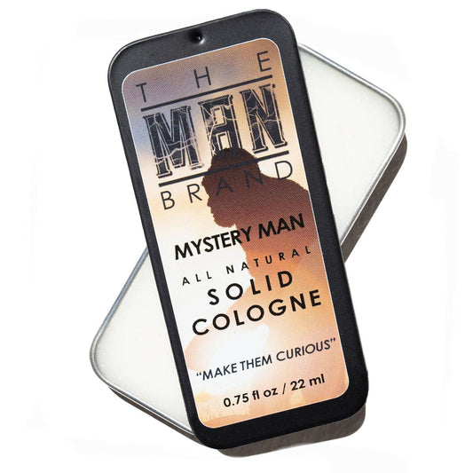 Mystery Man Solid Cologne - Vintage Slide Tin - 0.75 Ounce