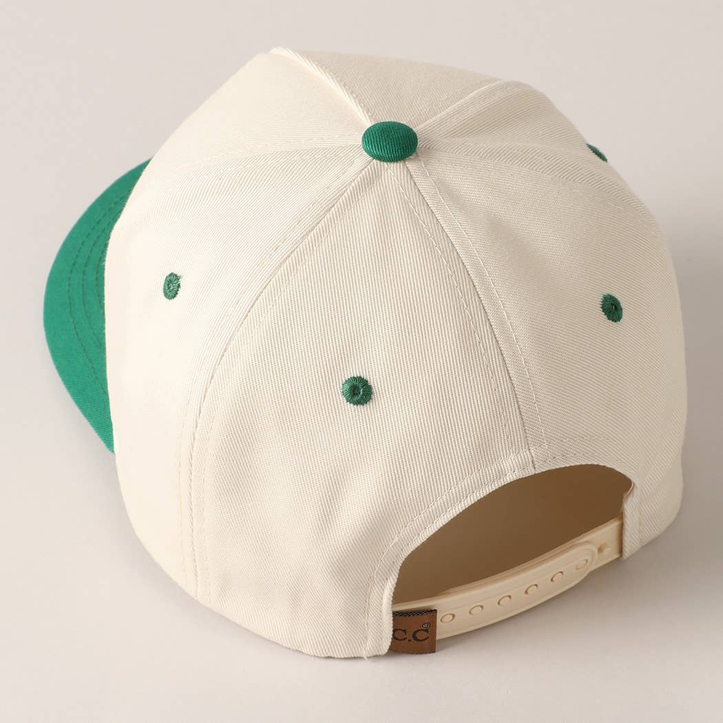 Christmas Tree Embroidery Canvas Baseball Cap