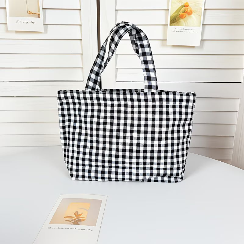 Plaid Tote Bag