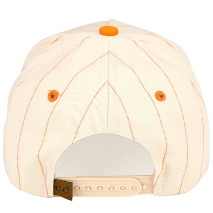 C.C Pinstripe Palin Two Tone Trucker Cap