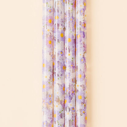 40 oz Tumbler Straw Set-Bouquet Beauty Purple