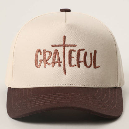 GRATEFUL Embroidery Two-Tone Trucker Hat