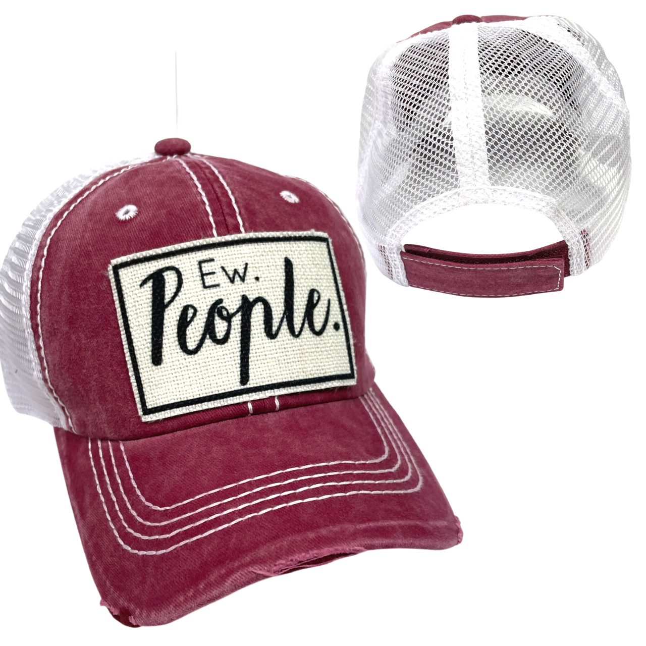 EW PEOPLE BALL CAP | UNISEX HAT | DISTRESSED