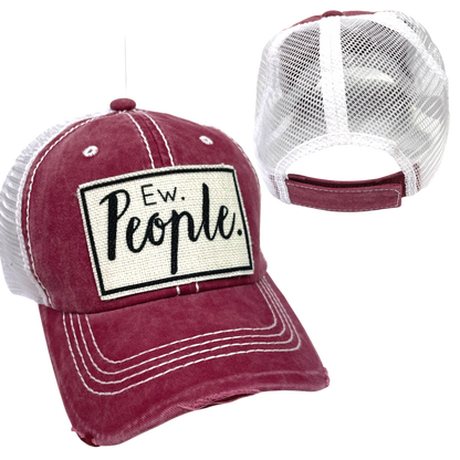 EW PEOPLE BALL CAP | UNISEX HAT | DISTRESSED
