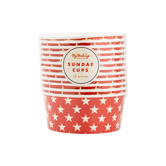 Hamptons Star Paper Sundae Cups