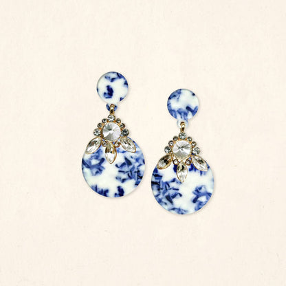 Show Stopper Earrings–Chinoiserie Flair