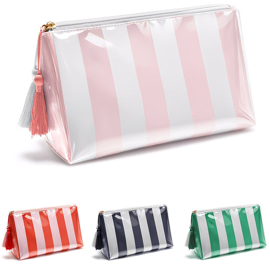 Striped Make-up Bag