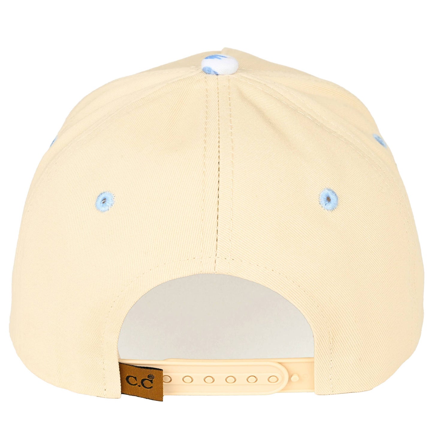 C.C SALTY Letter Embroidered on Two Tone Trucker Hat