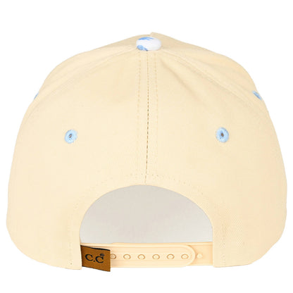 C.C SALTY Letter Embroidered on Two Tone Trucker Hat