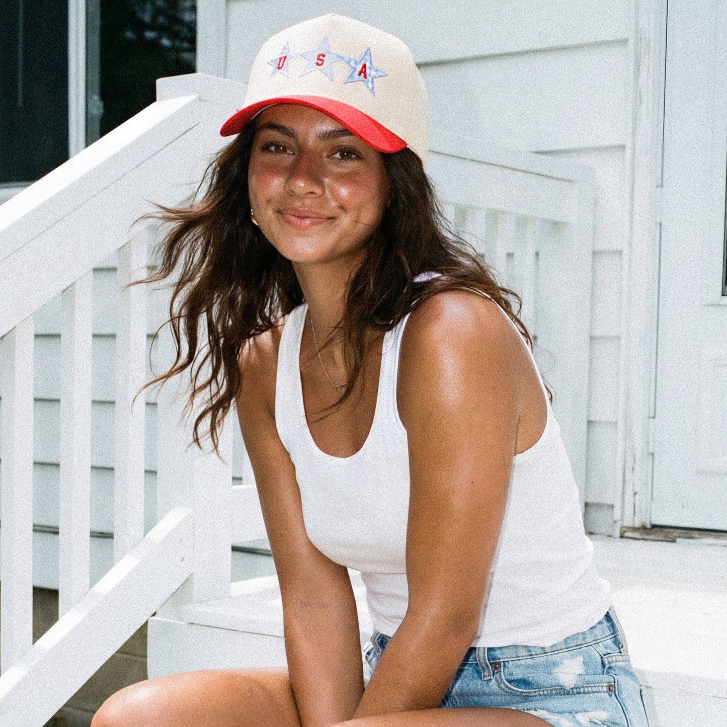 USA Two Tone Trucker Hat