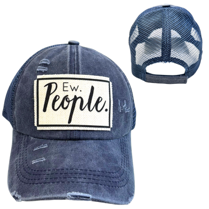 EW PEOPLE BALL CAP | UNISEX HAT | DISTRESSED