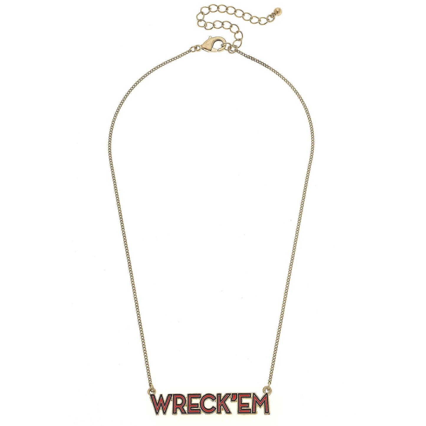 Texas Tech Red Raiders Outline Enamel Necklace