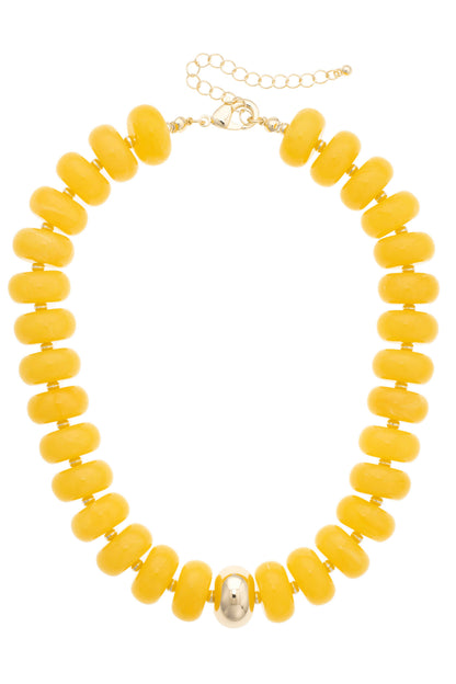 San Sebastián Beaded Resin Necklace