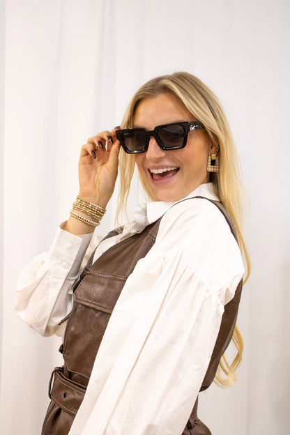 DAX Allie - Women's Polarized Medium Rectangle Sunglasses
