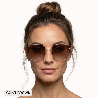 DAX Saint - Women's Polarized Oversized Square Sunglasses
