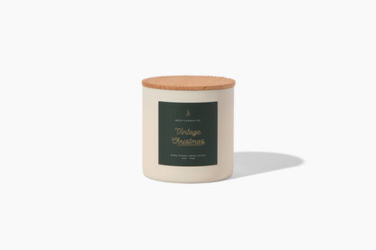 Vintage Christmas Soy Candle 14 oz | Pine, Orange, Clove