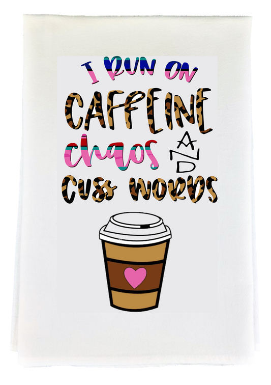 Caffiene Chaos Tea Towel