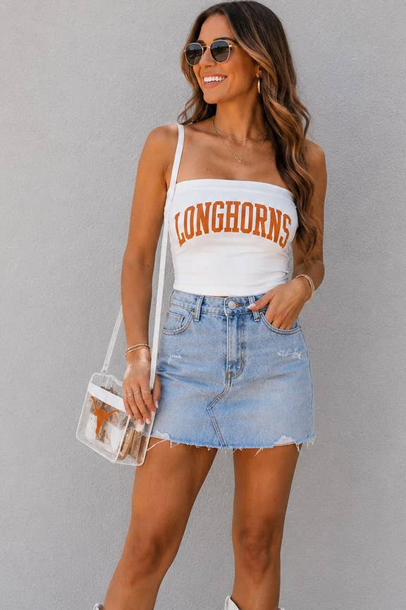 Longhorns Graphic Tube Top