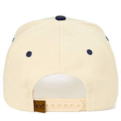 Daisy Flower Pattern USA Flag Trucker Cap