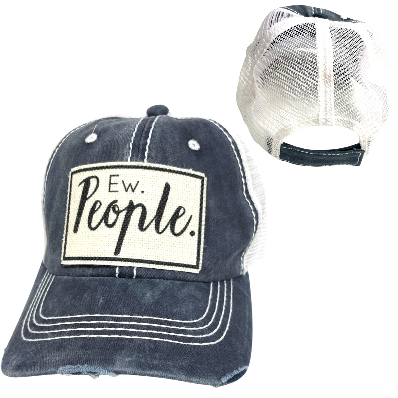 EW PEOPLE BALL CAP | UNISEX HAT | DISTRESSED