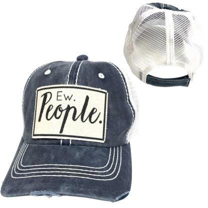 EW PEOPLE BALL CAP | UNISEX HAT | DISTRESSED