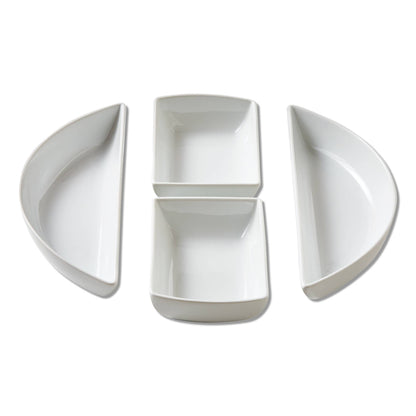 Whiteware Modular 4Pc Serv Set Porcelain