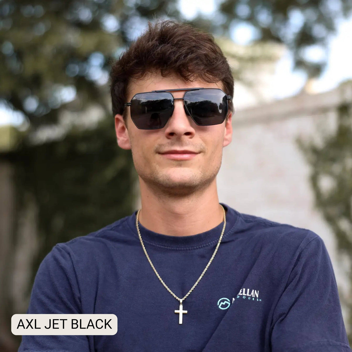 DAX AXL - Unisex Geometric Aviator Polarized Sunglasses