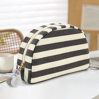 Striped Cosmetic Bags
