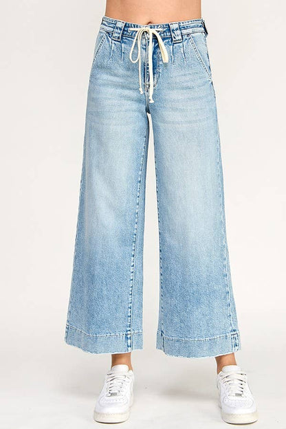 SOFT TOUCH HIGH RISE COMFORT TROUSER WIDE LEG JEAN