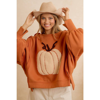 OVERSIZED PUMPKIN PATCH SWEATSHIRT