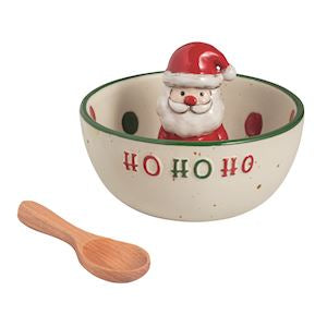 SANTA FARM XMAS CANDY DISH