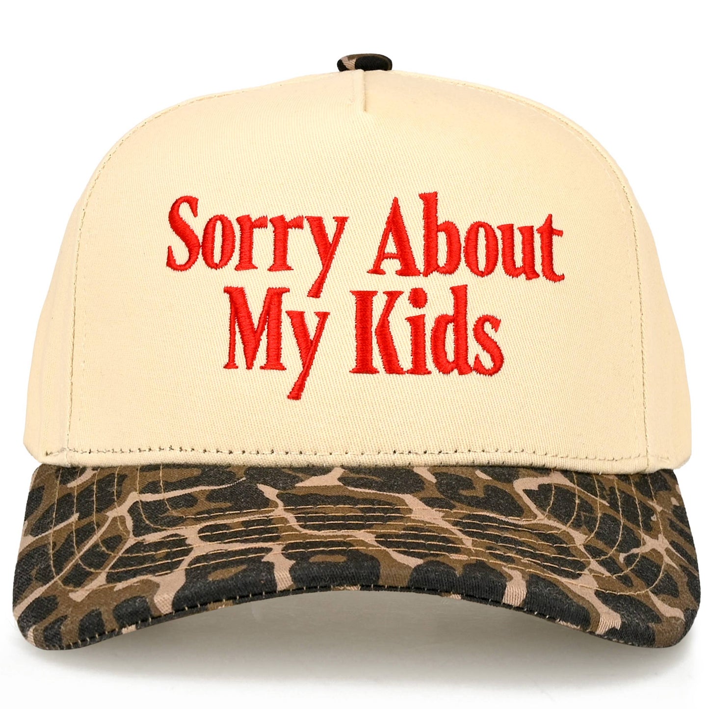 C.C SORRY ABOUT MY KIDS Two Tone Trucker Hat