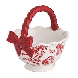 CHRISTMAS BOW CANDY BOWL