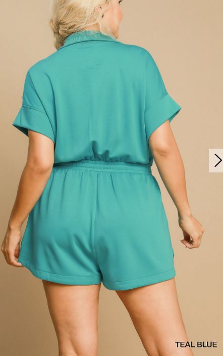 Knit On-The-Go Zip-Up Romper