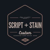 Script and Stain Wooden Door Signs