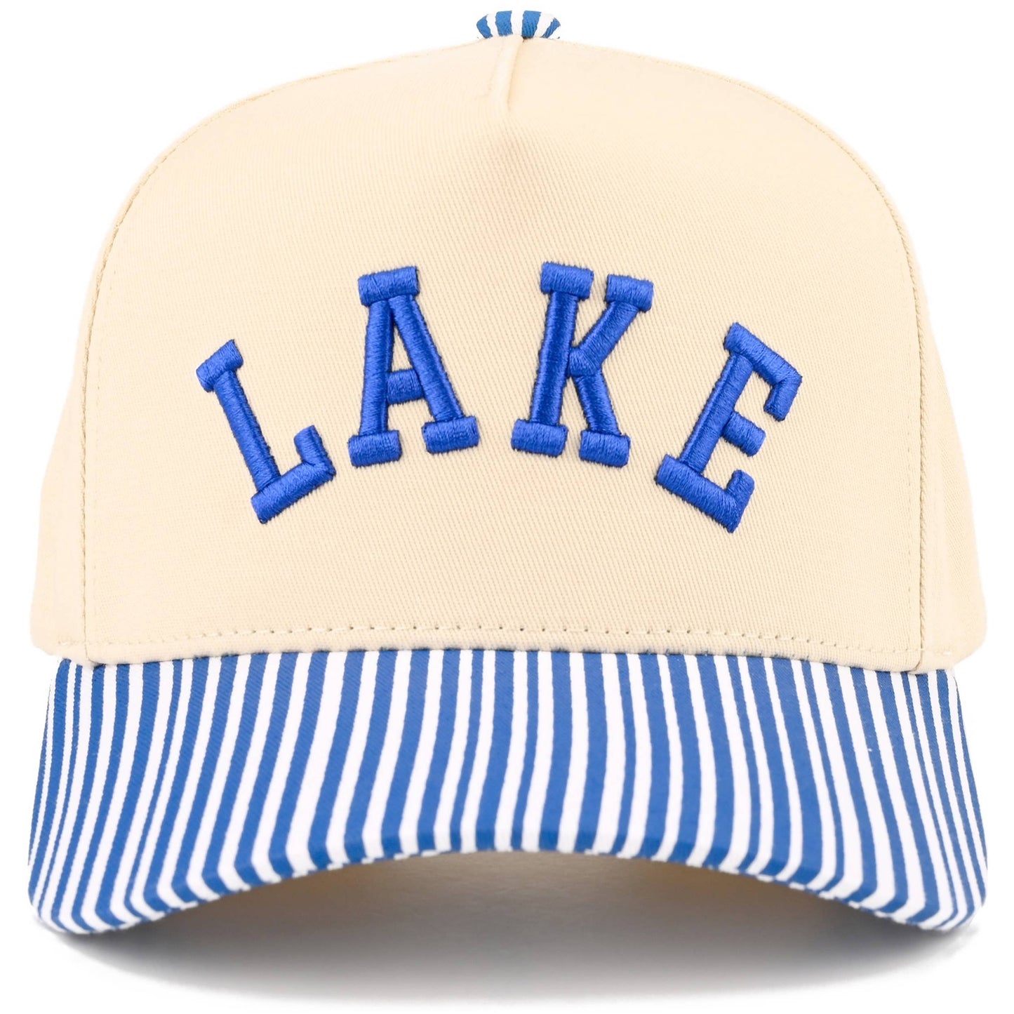 C.C LAKE Letter Embroidered Two Tone Trucker Hat