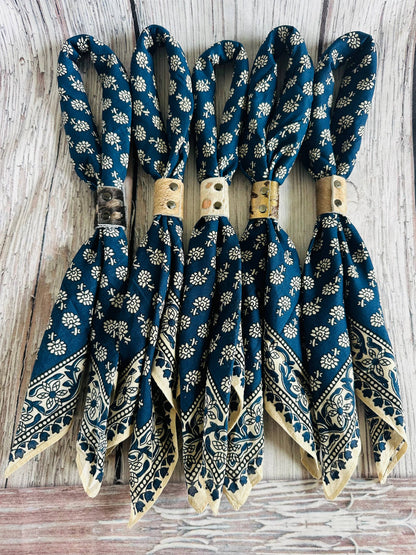 Blue Floral Bandanas (slides sold separately)