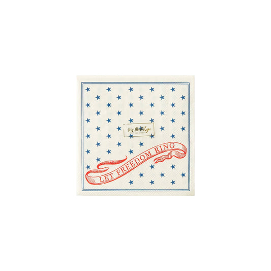 Let Freedom Ring Cocktail Napkin